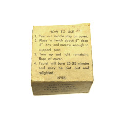 Boite pleine Fuel tablet ration heating ref 100 