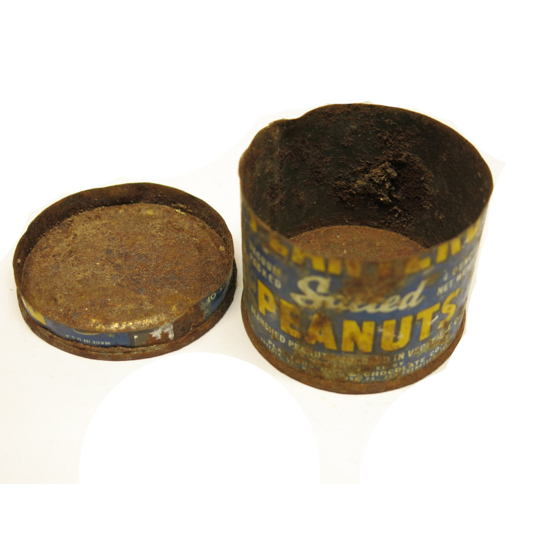 Boite vide avec couvercle Peanuts US ww2 ref 666 