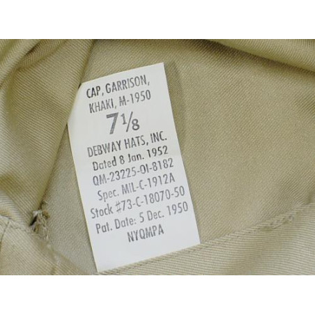 Bonnet de police kaki clair 1952