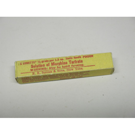 Boite vide pour syrette de morphine US ww2 repro  ref 16