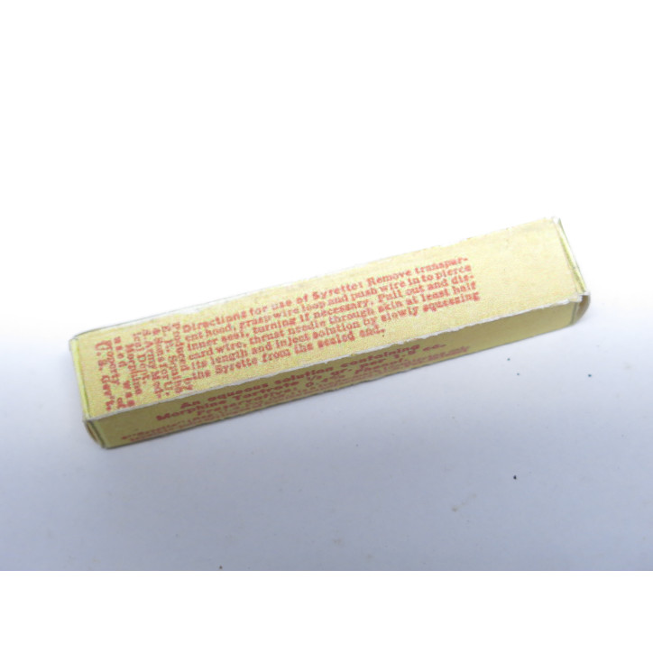 Boite vide pour syrette de morphine US ww2 repro  ref 16