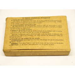 Boite carton pansement oculaire d'urgence Armée Francaise ref 166