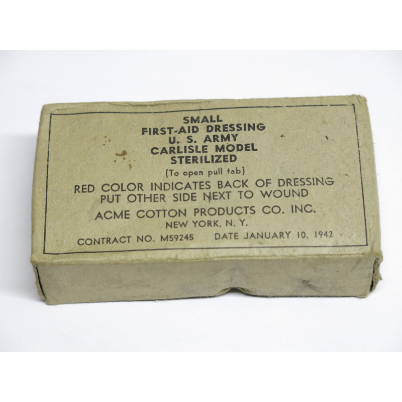 Pansement original Carlisle 1942   US ww2 ref 60