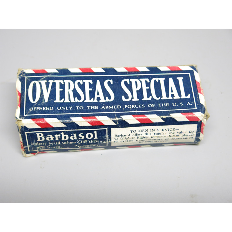 Boite vide  Barbasol  US ww2 ref 199 