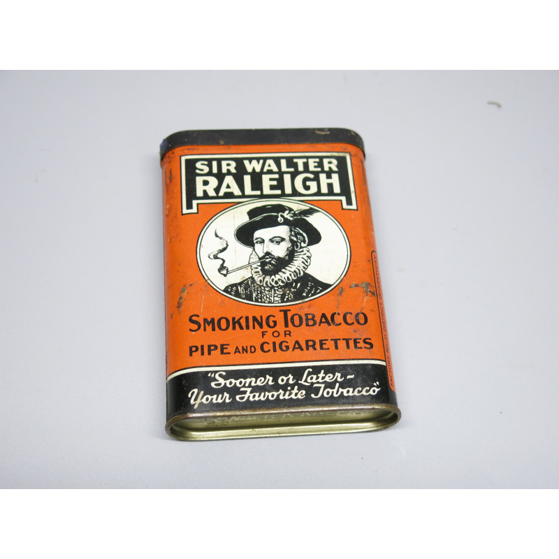 Boite vide métal tabac RALEIGH US ww2  