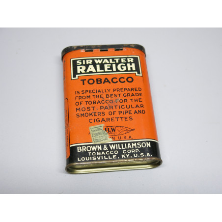 Boite vide métal tabac RALEIGH US ww2  