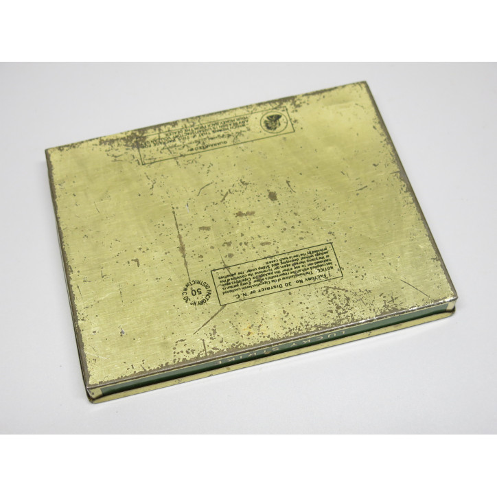 Boite vide metal cigarettes Lucky Strike  US ww2  