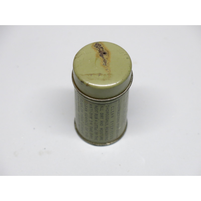 Boite métal Anti Dim gas mask US ww2 ref 80