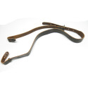Bretelle de baudrier cuir noir  de ceinturon Francais ref 33