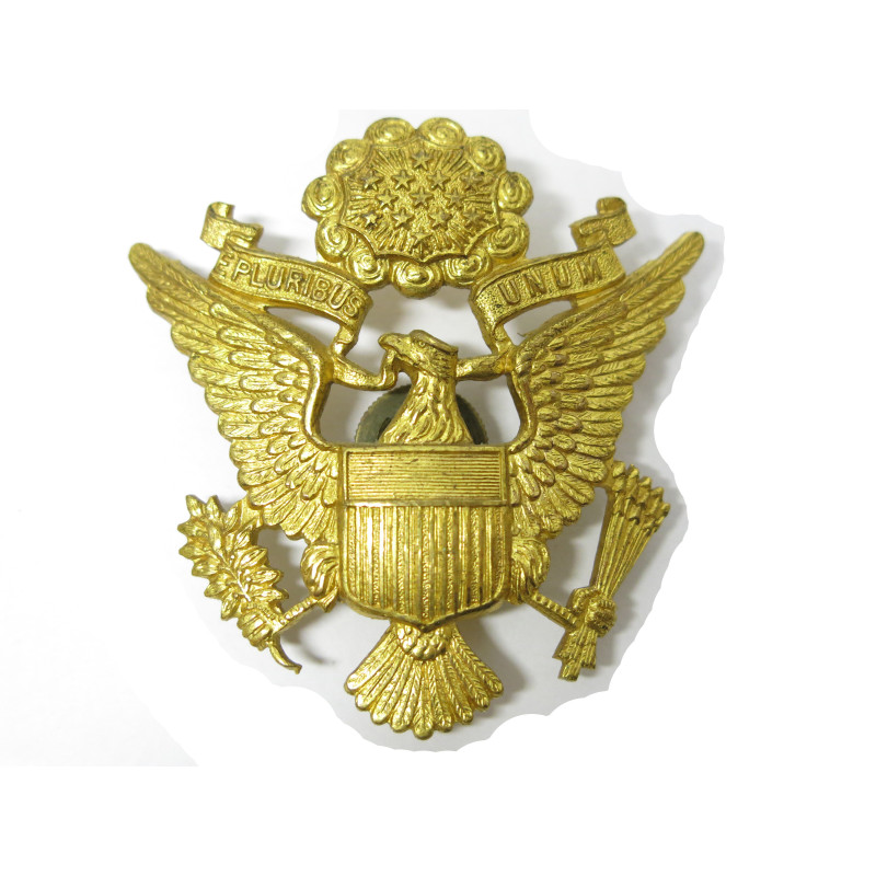 Bel aigle de casquette original officier US ww2 ref 22