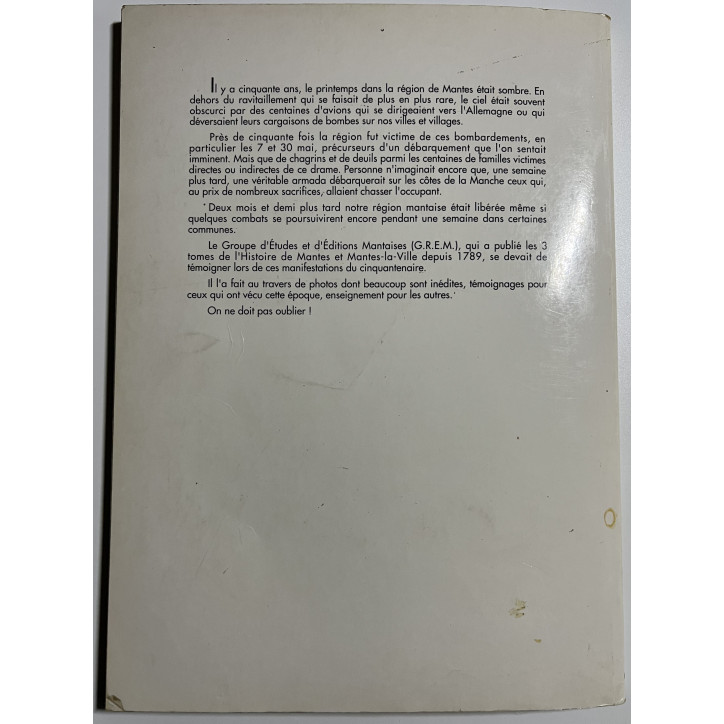 Album Le Mantois dans la Guerre éditions du G.R.E.M