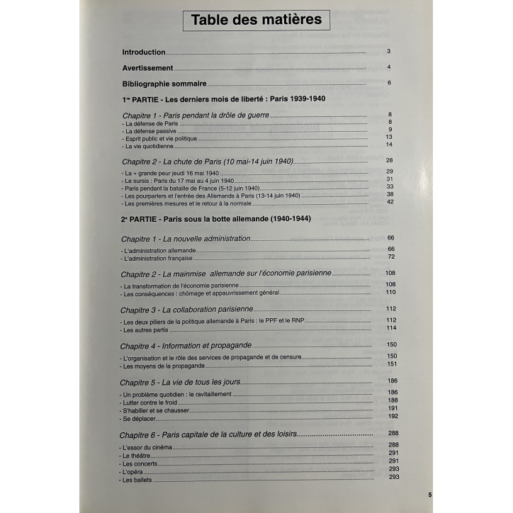 Album mémorial - Paris en guerre 1939-1944 de François de Lannoy