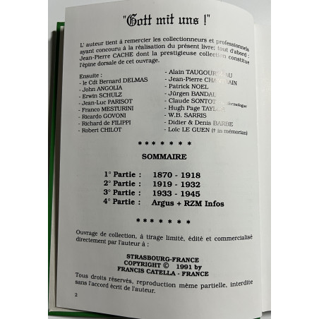 Gott mit uns ! les boucles de ceinture allemandes 1870-1945 de Francis Catella