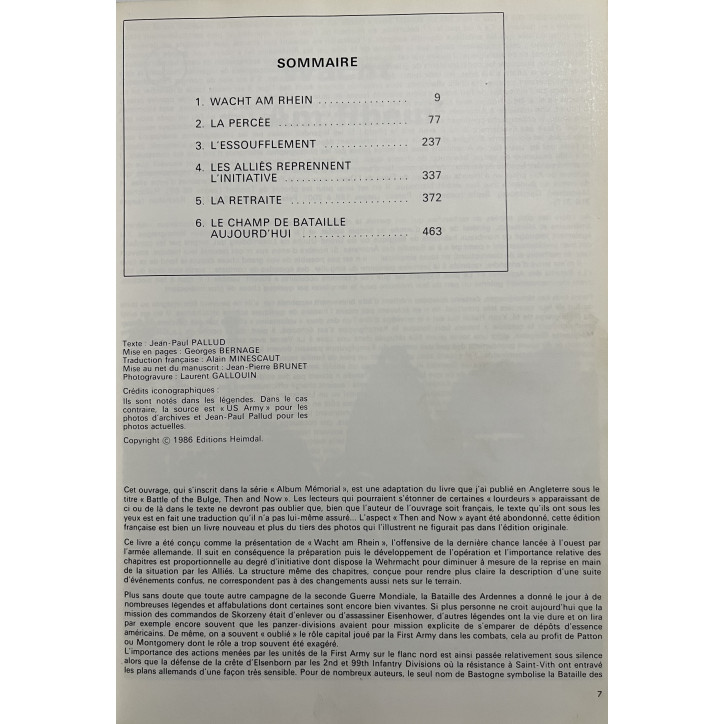 Album mémorial Ardennes - 16 décembre 1944 - 16 janvier 1945 - J.-P. Pallud
