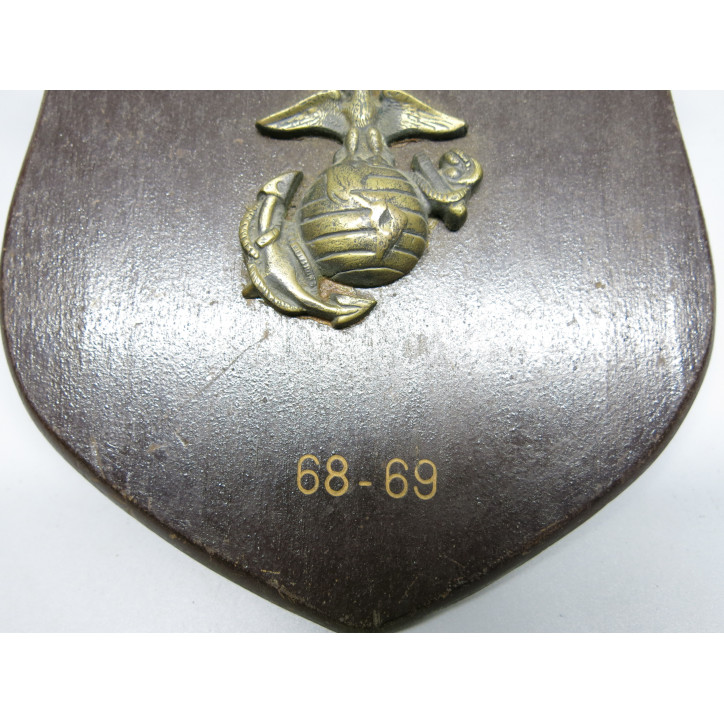 Plaque sur bois US Vietnam  MARINES  68/69  ref 2258