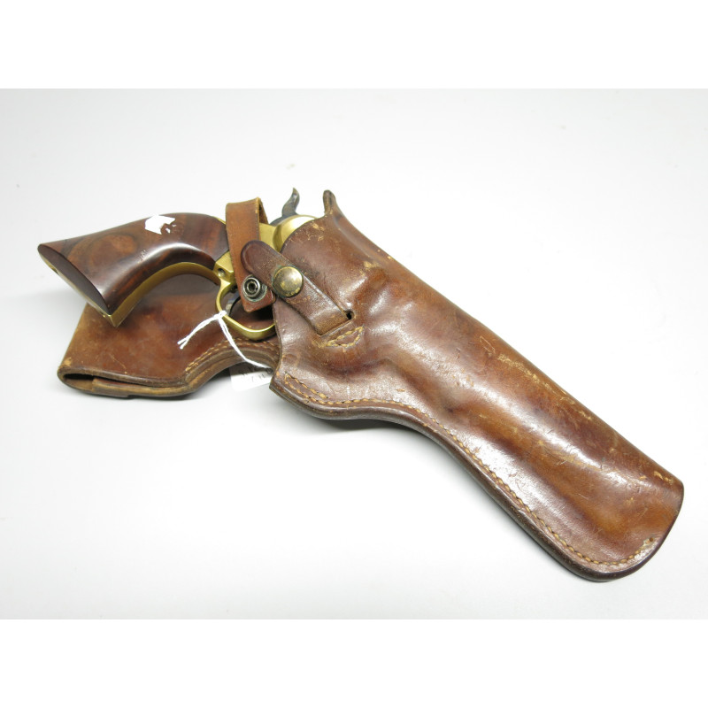 Etui cuir type western revolver ref et 88