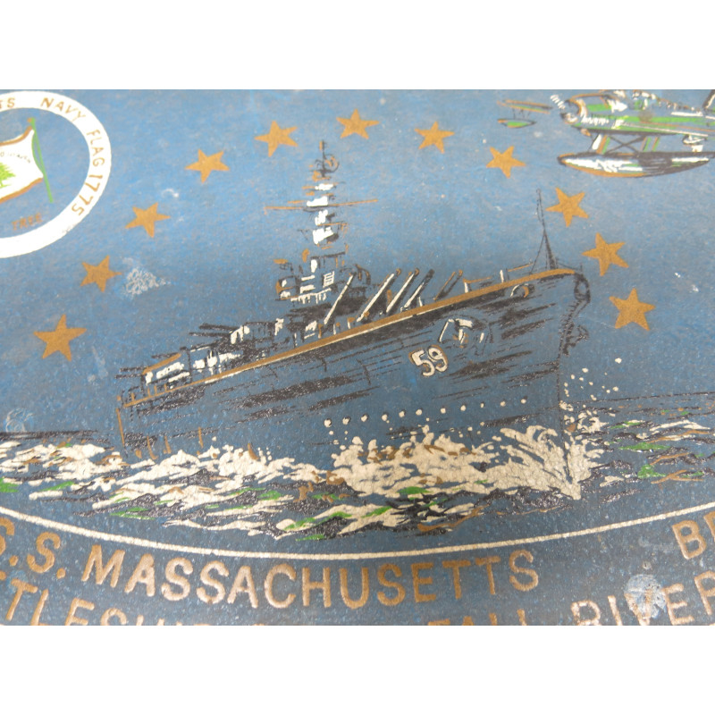 Plateau original cuirassé USS Massachusetts BB59 