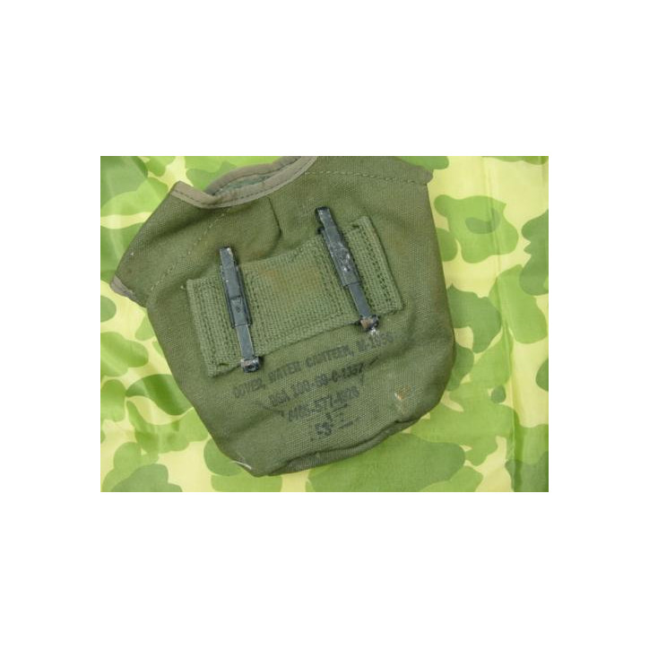 Housse de gourde coton bordée Nylon 1969 état neuve US Vietnam