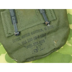 Housse de gourde coton bordée Nylon 1969 état neuve US Vietnam