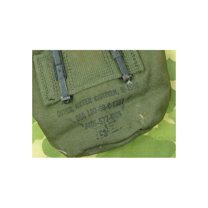 Housse de gourde coton bordée Nylon 1969 état neuve US Vietnam
