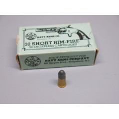 Boite de 46 cartouches 32 short Rim Fire annulaire categorie B 