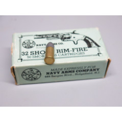 Boite de 46 cartouches 32 short Rim Fire annulaire categorie B 