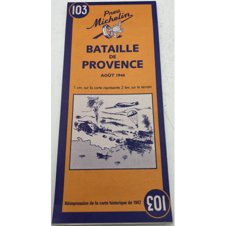 Carte Michelin Bataille de Provence num 103