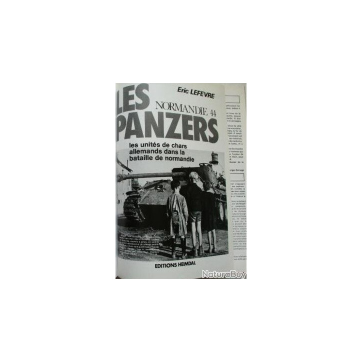 Album Les Panzers Normandie 44 d'Eric Lefevre