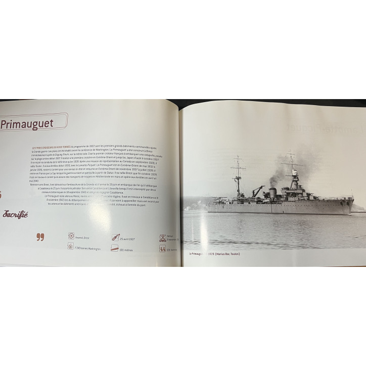Livre Les croiseurs français en images