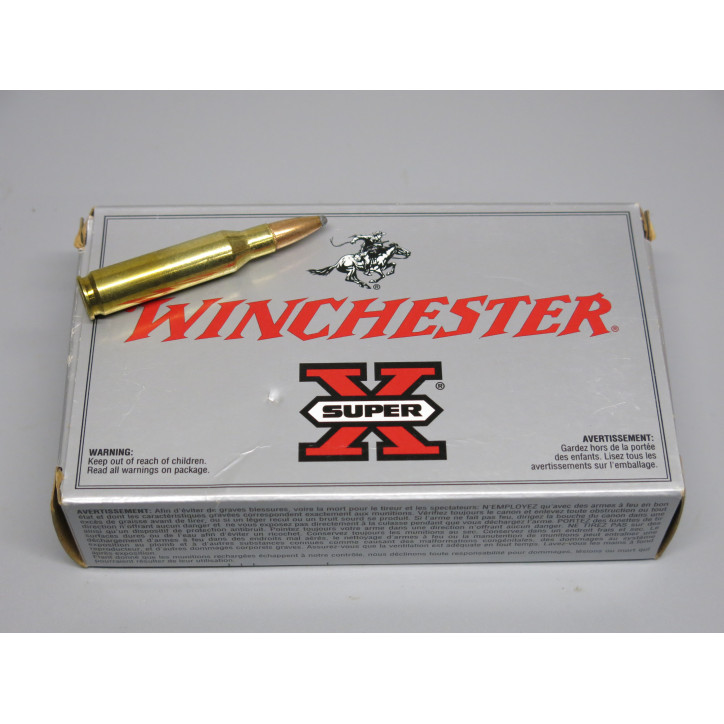 Boite de 20 cartouches calibre 7-08 Winchester 140gr power point 
