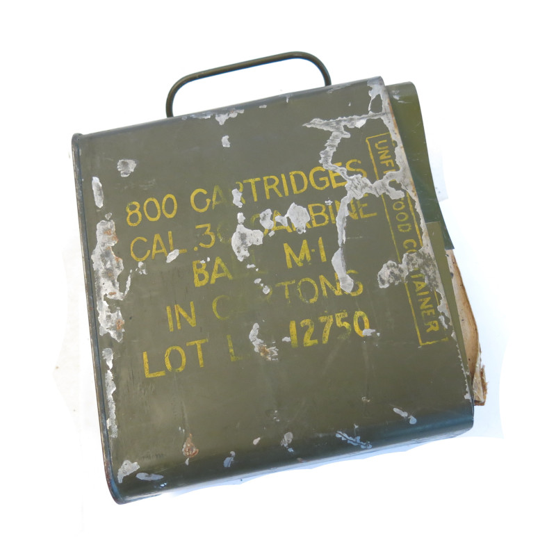 Caisson 800 cartouches USM1 1944 provenance Normandie ref ca780