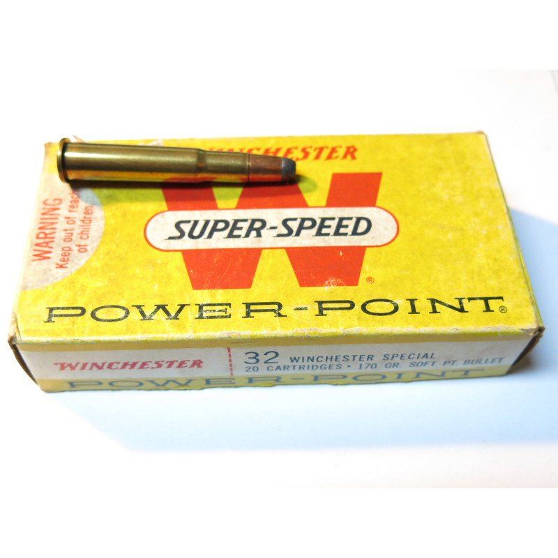 Boite de 20 cartouches 32 Winchester special power point 