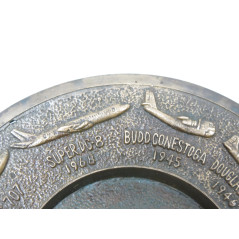 Cendrier en bronze US anniversaire of airfreight 1945 -1968  ref 44