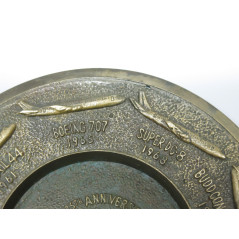 Cendrier en bronze US anniversaire of airfreight 1945 -1968  ref 44