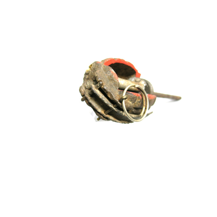 Grenade Mills Anglaise originale 14/18 didactique d'instruction 14/18 avec tige  ref 22 