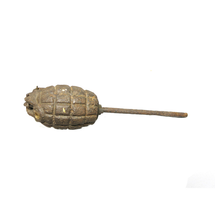 Grenade Mills Anglaise originale 14/18 didactique d'instruction 14/18 avec tige  ref 22 