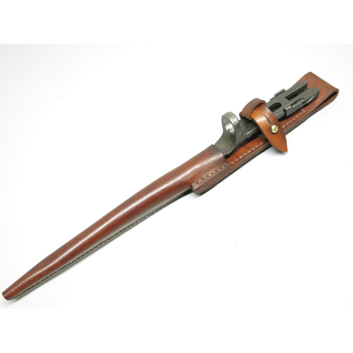 Baionnette fusil Johnson M1941 avec etui cuir 