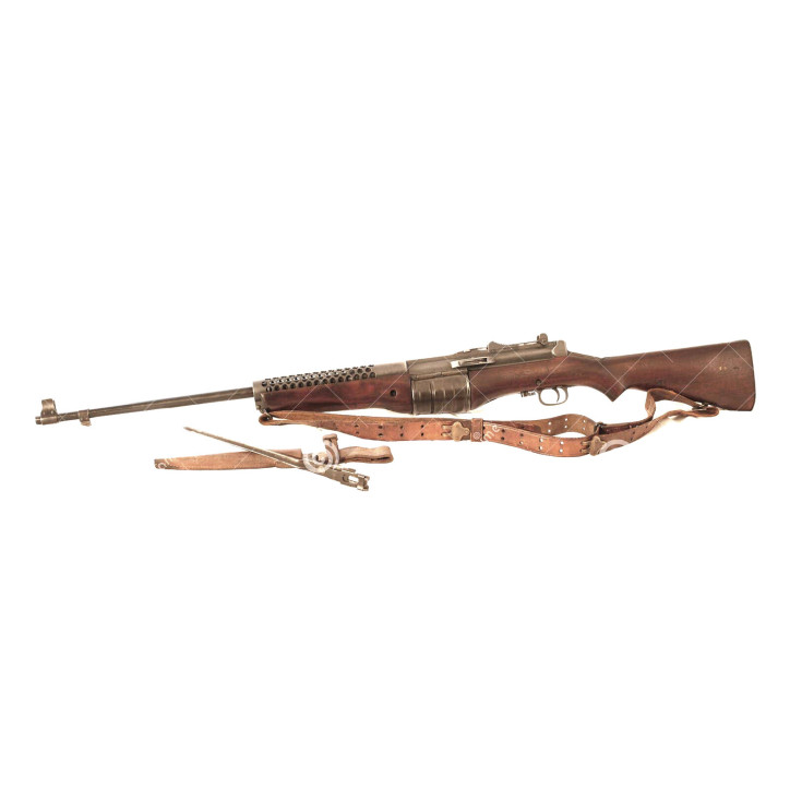 Baionnette fusil Johnson M1941 avec etui cuir 