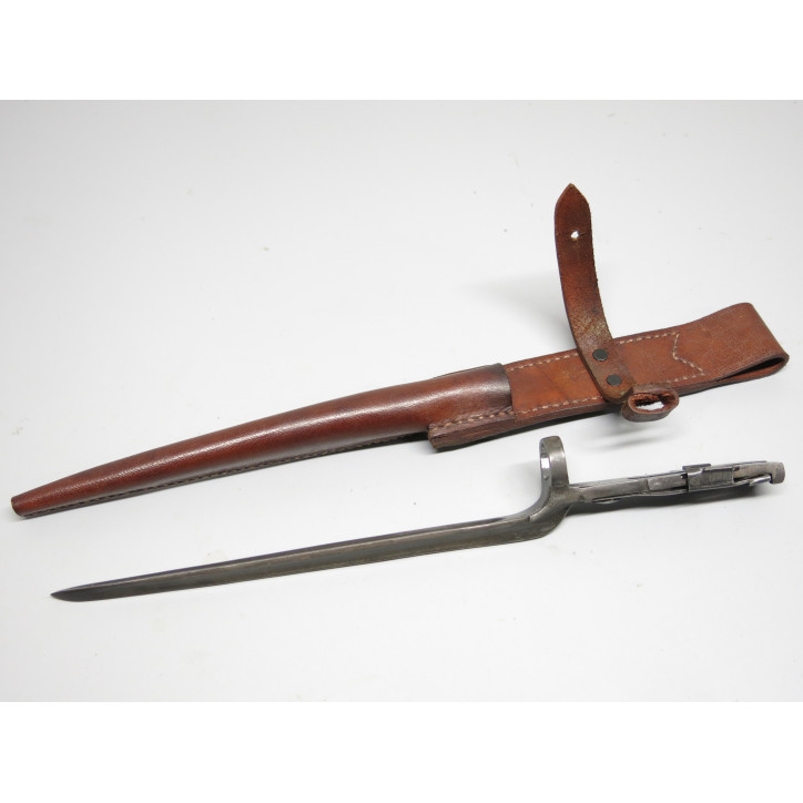 Baionnette fusil Johnson M1941 avec etui cuir 