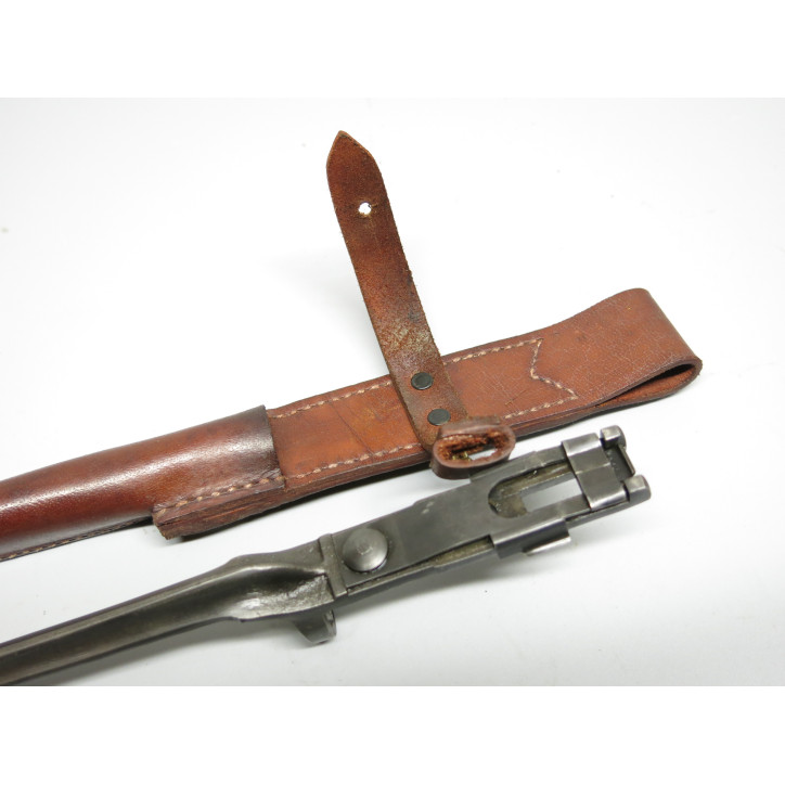 Baionnette fusil Johnson M1941 avec etui cuir 