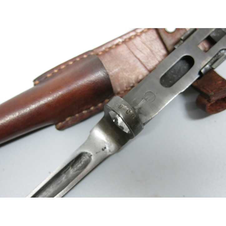 Baionnette fusil Johnson M1941 avec etui cuir 