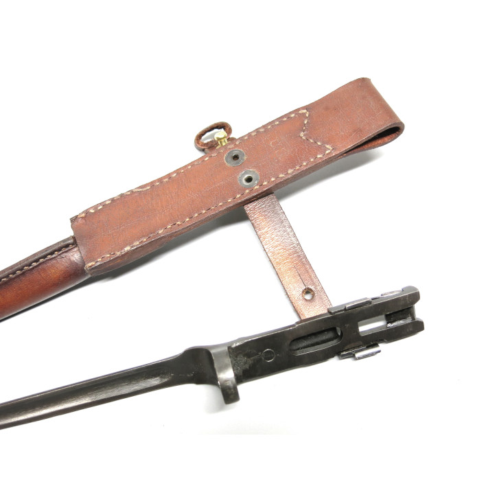 Baionnette fusil Johnson M1941 avec etui cuir 