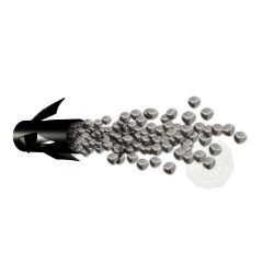 Boite de 25 cartouches billes acier 12/60 Winchester Blind side 2 3/4  inches 