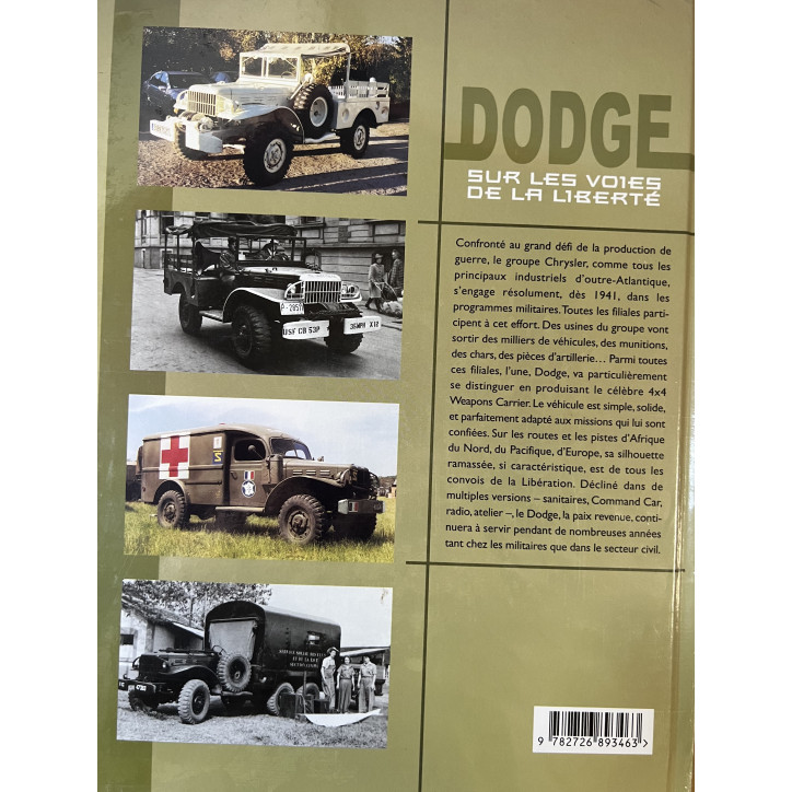 Livre Dodge sur les voies de la Liberté de Jean-Michel Boniface