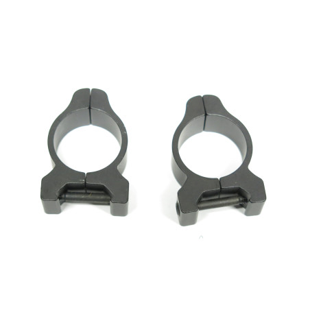 Collier de lunette alu noir diametre 25.4 mm rail 1 pouce ref 22