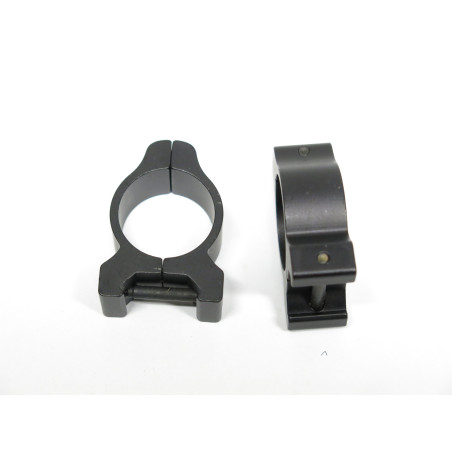 Collier de lunette alu noir diametre 25.4 mm rail 1 pouce ref 22