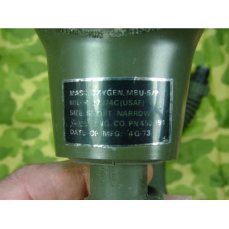Masque a oxygène de pilote US Air Force Vietnam  1973