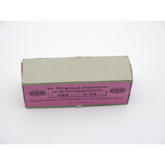 Rare boite pleine originale de 20 cartouches 7.63 DWM pour C96 Mauser  categorie B 