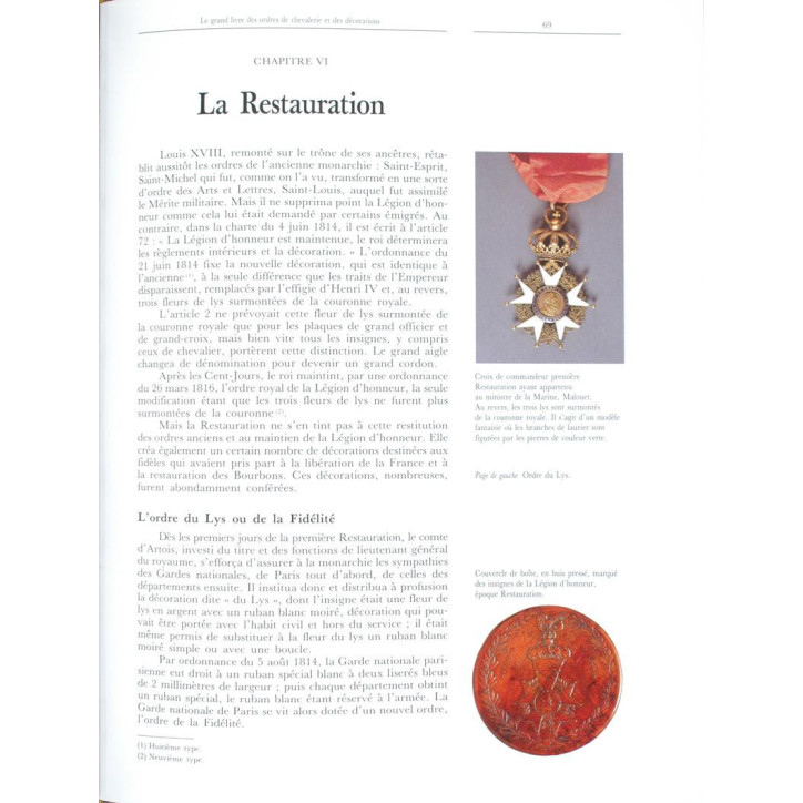 Le grand livre des Ordres de Chevalerie et des décorations de André Damien