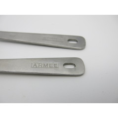 Fourchette et cuillere en INOX, marquée ARMEE FRANCAISE fabriquant AL 